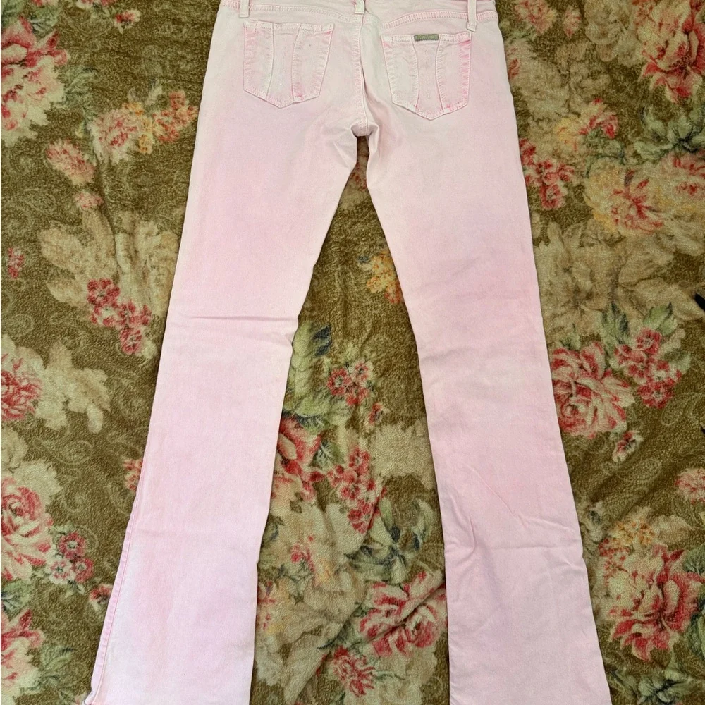 Fornarina Light Pink Women's Flare Jeans - Picture 2 of 6
